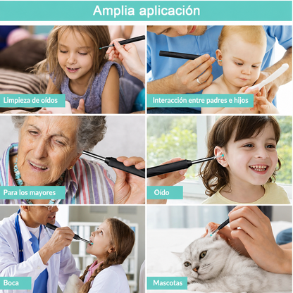 Limpiador de oídos con cámara