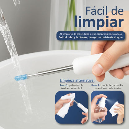 Limpiador de oídos con cámara